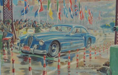null Géo HAM (Georges Hamel) (1900-1972) 

« Rallye Monte Carlo 1951, épreuve de...