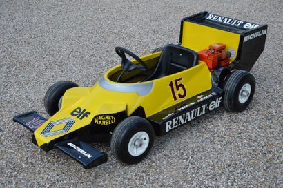 null "Renault F1" Voiture à moteur thermique, fabrication F.W. Mini cars U.S.A. Coque...