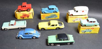 null "DINKY TOYS- Chevrolet, Volkswagen, Daimler ......" Huit miniatures au 1/43°....