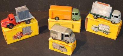 null "DINKY TOYS- Camion Citroën, Simca et Berliet" Quatres miniatures au 1/43°....