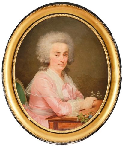ECOLE FRANCAISE du XVIIIème siècle Portrait...