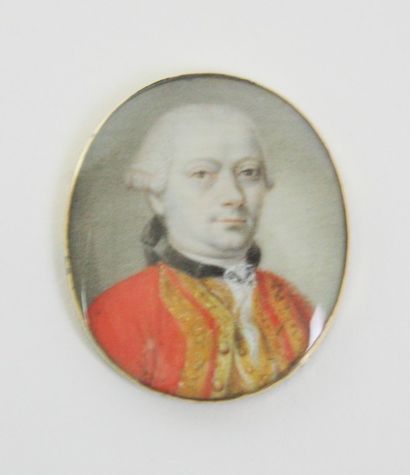 null ROUQUET (actif avant 1785) (Attribué à) Portrait d'un gentilhomme du Duc d'Orléans...