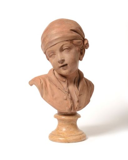 Dans le goût de PAJOU (1730-1809) Buste d'enfant...