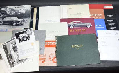  "Bentley" Type R : 2 catalogues – un tiré à part. Type S: 1 tiré à part – 2 catalogues...