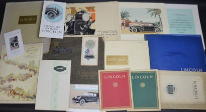 null "Lincoln de 1927 à 1930"

Catalogue 12 pages, Draeger reliure cordon, argumentaire,...