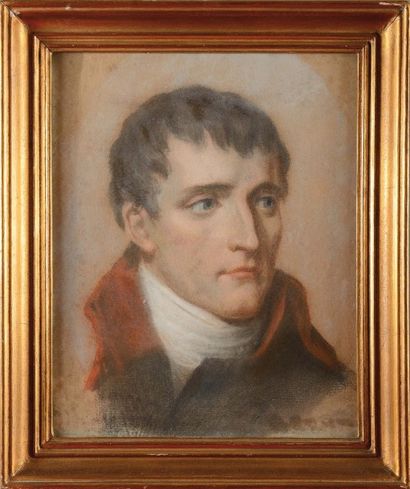 null Ch. LEDRU Ecole française du milieu du XIXème siècle « Portrait de Bonaparte,...