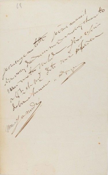 null NAPOLÉON Ier. Lettre autographe « à la princesse Pauline » [sa soeur Pauline...