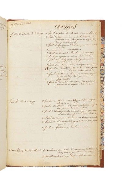 null [DAVOUT (Louis Nicolas)]. 2 manuscrits concernant les biens du maréchal, de...