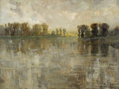 null Camille CIPRA (né en 1893)
Arbres au bord de l’eau
Huile sur toile
Signée deux...