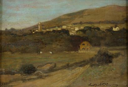 null Léopold
STEVENS (1866-1935)
Paysage d’Afrique du Nord, 1901
Huile sur panneau...