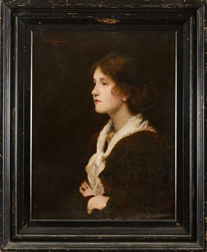 null Edward S. SWINSON (XIXème -XXème
siècle)
Jeannie Deans au foulard blanc, 1893...