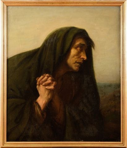 null BURY ( XIXème siècle )
Femme implorante
Huile sur toile
Signée et datée 1882...