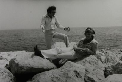 null CLAUDE AZOULAY (Né en 1934) Robert Redford & Sydney Pollack, Cannes, Mai 1972...