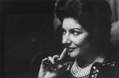 null LUC FOURNOL (1931-2007) Maria Callas, Paris, 1958 Tirage argentique unique "Original"...