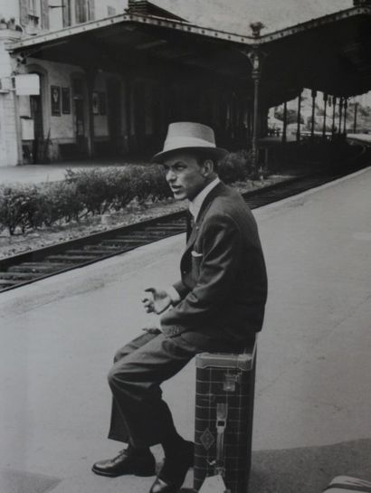 null LUC FOURNOL (1931-2007) Franck Sinatra, Gare de Monte-Carlo, 12 juin 1958 Tirage...