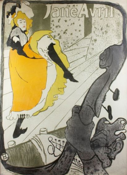 null Henri de TOULOUSE-LAUTREC (1864-1901) Le Divan japonais et Jane Avril Deux Affiches...