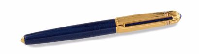 null CARTIER Modèle «Pasha» de Cartier Stylo plume, corps en résine bleue, capuchon...