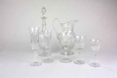 null SAINT LOUIS Partie de service de verres en cristal modèle Tommy, comprenant...