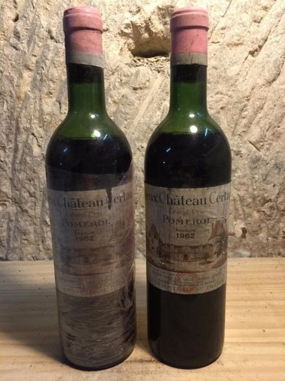 null 3 blles 1962 Château VIEUX CERTAN (Pomerol) epaule/belles etiquettes