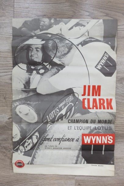  Affiches Comme JIM CLARK, "Mettez un Tigre dans votre moteur" 59 x 40 cm et JIM...