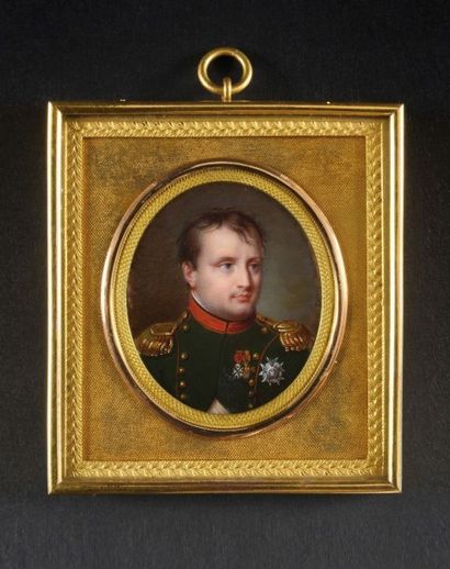  Jean-Baptiste ISABE Y (1767-1855) «Portrait de l’Empereur Napoléon 1er» , en buste...