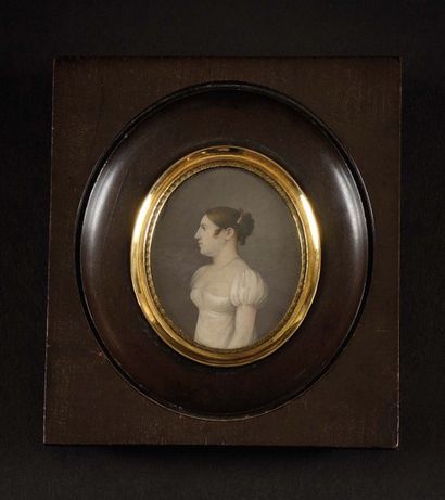  Louis SCHIRMER E cole Allemande du début du XIXème siècle «Portrait de la comtesse...