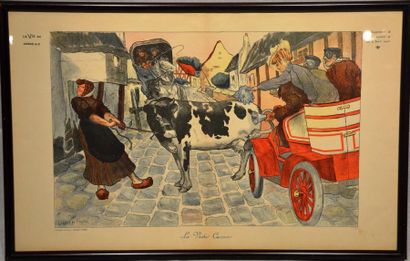 null Lucien FAURE (Louis Lucien FAURE DUJARRIC, Né en 1872) « La vache curieuse »...