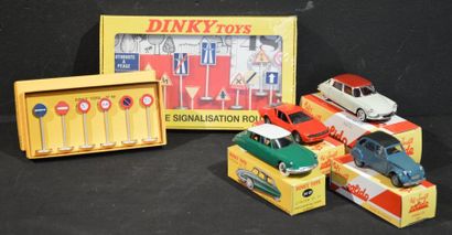 null "Dinky Toys & Solido, rééditions" Lot de 6 miniatures au 1/43° en réédition,...