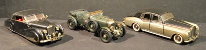 null "Bentley & Rolls-Royce - The Franklin Mint" Lot de 3 miniatures au 1/24° de...