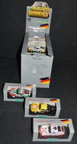 null " Miniatures Porsche Carrera Cup - Vitesse" Lot de 15 miniatures au 1:43°. Toutes...