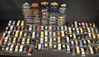 null "Miniatures Taxis" Lot de plus de 140 miniatures au 1/43° sur le thème des Taxis...