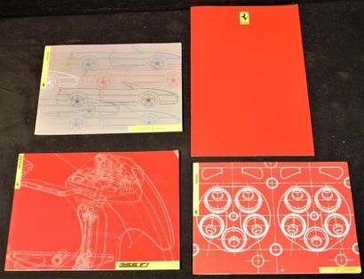 null "Ferrari F 355" Lot de quatre catalogues sur le modèle F355: Catalogue F 355,...