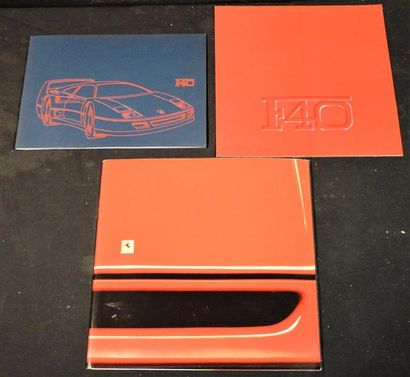 null "Ferrari F40" Catalogue "Ferrari F 40, 1947-1987" , Italien, 22 pages et deux...