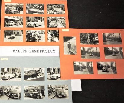 null "Photographies - Rallye Bené Fra Lux 50's" Ensemble de 13 photographies de presse...