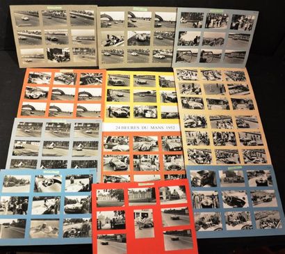 null "Photographies - 24 Heures du Mans 1952" Ensemble de 68 photographies de presse...
