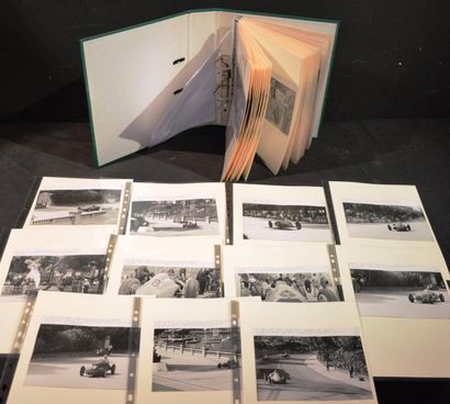 null "Photographies - Grand Prix de Monaco 1948" Ensemble de 52 tirages d'époque...