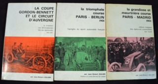 null "Paris/Madrid - Paris/Berlin - La coupe Gordon Bennett" Ensemble de trois livres...