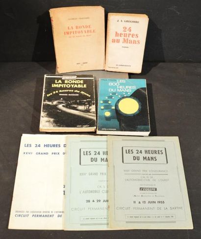 null " 24 Heures du Mans " "24 Heures au Mans" par J.A Grégoire, éditions Flammarion,...