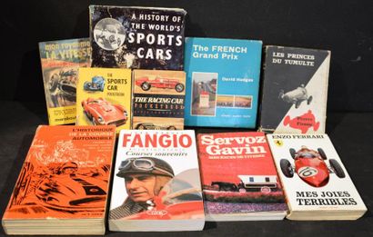null "Racing & Sport Cars" Lot de livres sur les coureurs et les course Automobiles....