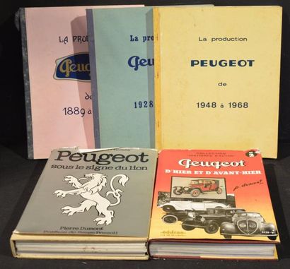 null "Livres Peugeot" Collection " Prestige de l'Automobile", " Peugeot, sous le...