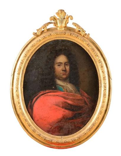 null ECOLE FRANCAISE du XVIIIème siècle Portraits d'un couple d'aristocrates Paire...