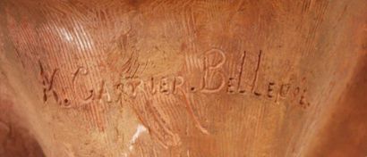 null Albert-Ernest CARRIER-BELLEUSE (1824-1887) Buste de femme, le visage tourné...
