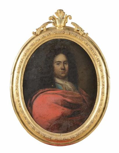 null ECOLE FRANCAISE du XVIIIème siècle Portraits d'un couple d'aristocrates Paire...