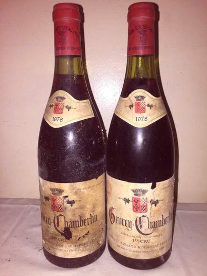 null 2 Blle GEVREY CHAMBERTIN (Armand Rousseau) 1978 - 2 ELA/2 Dessus capsules o...