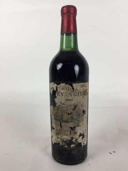 null 1 Blle Château EVANGILE (Pomerol) 1963 - Bon niveau/EA/NMDC