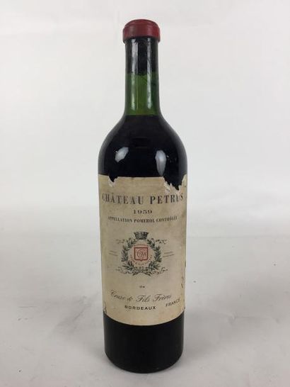 null 1 Blle Château PETRUS (Pomerol) 1959 - ELA/Mise Cruse/Capsule découpée