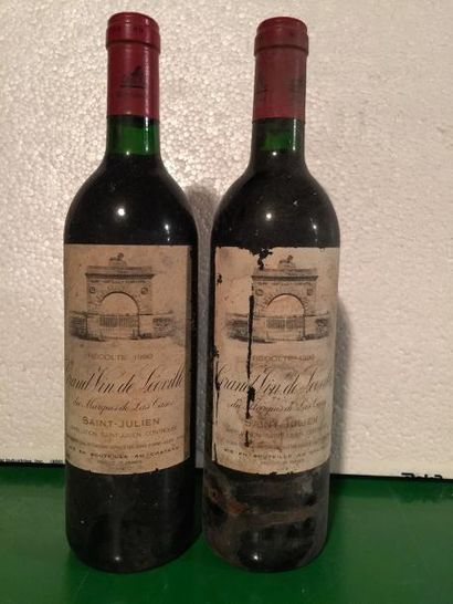 null 2 blle Château LEOVILLE LAS CASES (St Julien) 1990 - Bons niveaux/EA