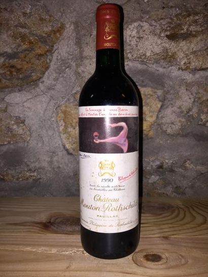 null 1 Blle Château MOUTON ROTHSCHILD (Pauillac) 1990 - Belle