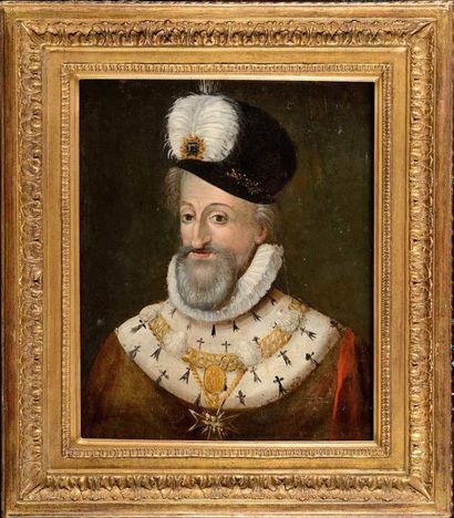 null Ecole française de la fin du XVIIIème siècle, « Portrait d’Henri IV (1553-1610)...