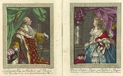 null Ecole Autrichienne de la fin du XVIIIème siècle. « Le roi Louis XVI et la reine...